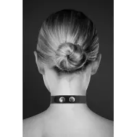 Чокер зі стразами Bijoux Pour Toi - SEXY, натуральна шкіра — Переглянути зображення 2