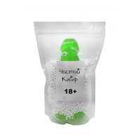 Крафтовое мыло-член с присоской Чистий Кайф Green size XL, натуральное