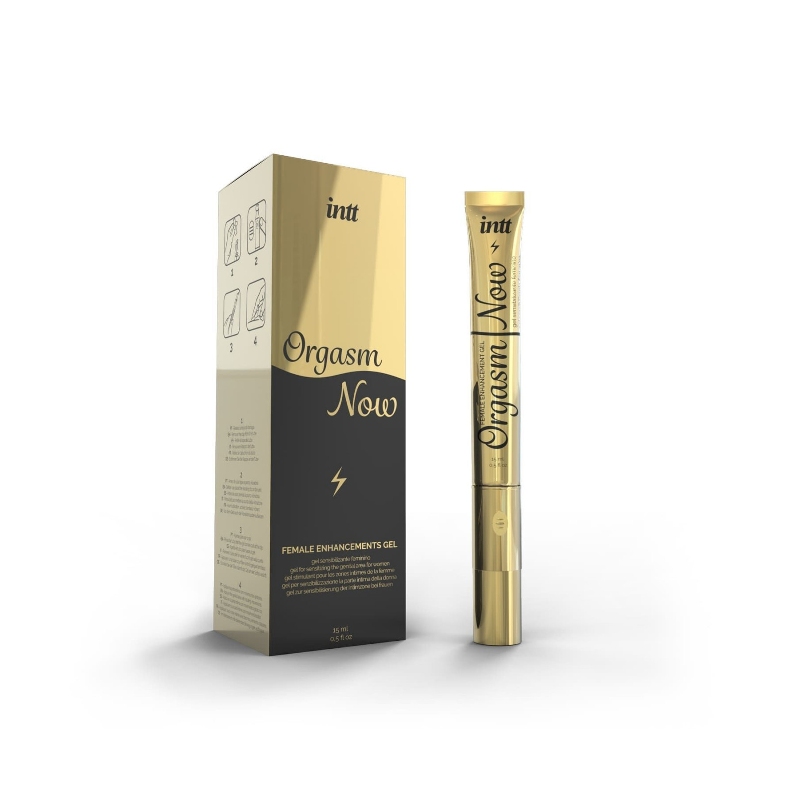 Распродажа!!! Возбуждающий гель-вибратор Intt Orgasm Now 15мл (срок 01.2026)