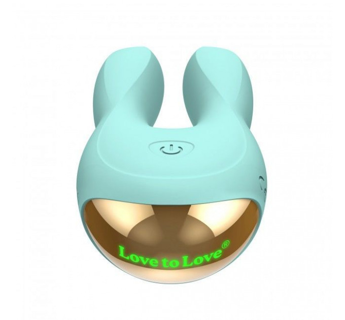 Вибратор-кролик Love To Love Hear Me Menthe с двумя моторчиками и разноцветной LED-подсветкой