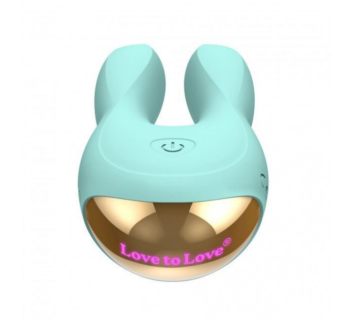 Вибратор-кролик Love To Love Hear Me Menthe с двумя моторчиками и разноцветной LED-подсветкой