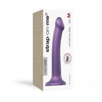 Насадка для страпона Strap-On-Me Mono Density Dildo Violet M, диам. 3,3см, однослойный силикон, гибк Насадка для страпона Strap-On-Me Mono Density Dildo Violet M, диам. 3,3см, однослойный силикон, гибк