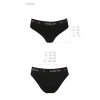 Трусики-слипы из хлопка с эластаном Passion PS004 PANTIES L, black