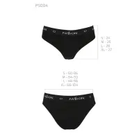 Трусики-сліпи з бавовни та еластаном Passion PS004 PANTIES L, black — Переглянути зображення 6