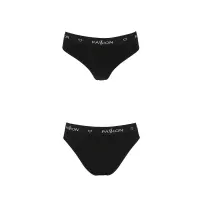 Трусики-сліпи з бавовни та еластаном Passion PS004 PANTIES L, black — Переглянути зображення 5