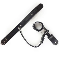 Фіксатори для шиї та рук Art of Sex - Bondage Set з натуральної шкіри, колір чорний — Переглянути зображення 7