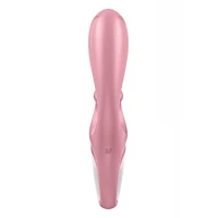 Смарт вібратор-кролик Satisfyer Hug Me Pink, 2 мотори, діаметр 4,2см, широка кліторальна частина — Переглянути зображення 5