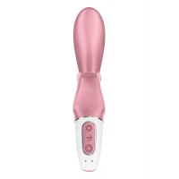 Смарт вібратор-кролик Satisfyer Hug Me Pink, 2 мотори, діаметр 4,2см, широка кліторальна частина — Переглянути зображення 4