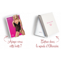 Сітчастий боді з відкритими сідницями Obsessive 841-TED-1 teddy S/M, чорний — Переглянути зображення 8