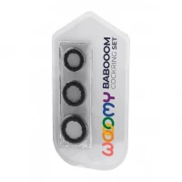 Набір ерекційних кілець Wooomy Babooom cockring set, 3 розміри, відмінно тягнуться — Переглянути зображення 3