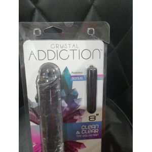 Прозорий фалоімітатор ADDICTION Vertical Dong 8″ (луснув блістер!!!)