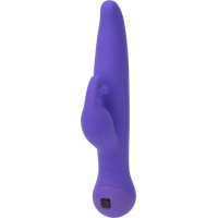 Вибратор-кролик Touch by SWAN - Trio Purple, сенсорное управление, ротация, диаметр 3,8 см