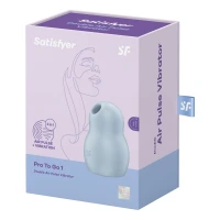 Вакуумний стимулятор з вібрацією Satisfyer Pro To Go 1 Blue — Просмотреть изображение 7