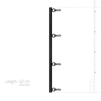 Фіксатор для рук та ніг Bedroom Fantasies: Spreader Bar Lightweight Restraint Bar, чорний — Просмотреть изображение 3