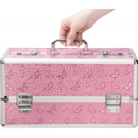 Великий кейс для зберігання секс-іграшок BMS Factory Large Lokable Vibrator Case Pink, кодовий замок — Переглянути зображення 4