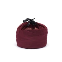 Оксамитовий мішечок для зберігання іграшок Liebe Seele Wine Red Large Storage Bag Cylindrical, 24х25 — Переглянути зображення 1