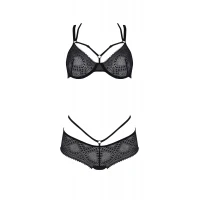 Комплект Passion DROSERA BIKINI black, XXL/XXXL, бюстгальтер і трусики-кюлоти — Просмотреть изображение 3
