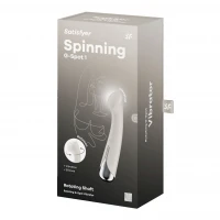 Вібратор з ротацією Satisfyer Spinning G-Spot 1 Beige, плоский майданчик для стимуляції точки G — Переглянути зображення 14