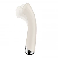 Вібратор з ротацією Satisfyer Spinning G-Spot 1 Beige, плоский майданчик для стимуляції точки G — Переглянути зображення 2