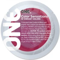 Презерватив ONE Color Sensations ONE likes it hot, 1 шт, червоний, гладенький, зі змазкою — Переглянути зображення 2