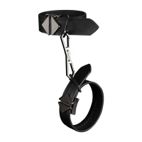 Фіксатори для рук та ніг LOCKINK Wristcuffs/Anklecuffs, чорні, натуральна шкіра — Переглянути зображення 1