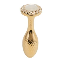 Металева анальна пробка LOCKINK SEVANDA Pearl Pear-shape Anal Plug, зі штучною перлиною — Переглянути зображення 3