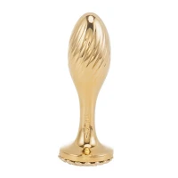 Металева анальна пробка LOCKINK SEVANDA Pearl Pear-shape Anal Plug, зі штучною перлиною — Переглянути зображення 2