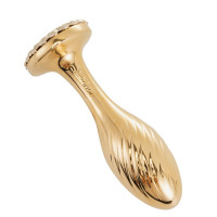 Металева анальна пробка LOCKINK SEVANDA Pearl Pear-shape Anal Plug, зі штучною перлиною — Переглянути зображення 7