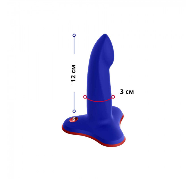 Фалоімітатор Fun Factory LIMBA FLEX S, синій, гнучкий, з ефектом пам’яті, підходить для точки G