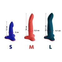 Фалоімітатор Fun Factory LIMBA FLEX S, синій, гнучкий, з ефектом пам’яті, підходить для точки G — Переглянути зображення 10