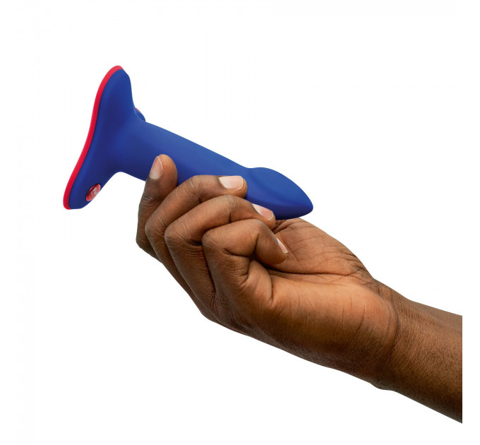 Фалоімітатор Fun Factory LIMBA FLEX S, синій, гнучкий, з ефектом пам’яті, підходить для точки G