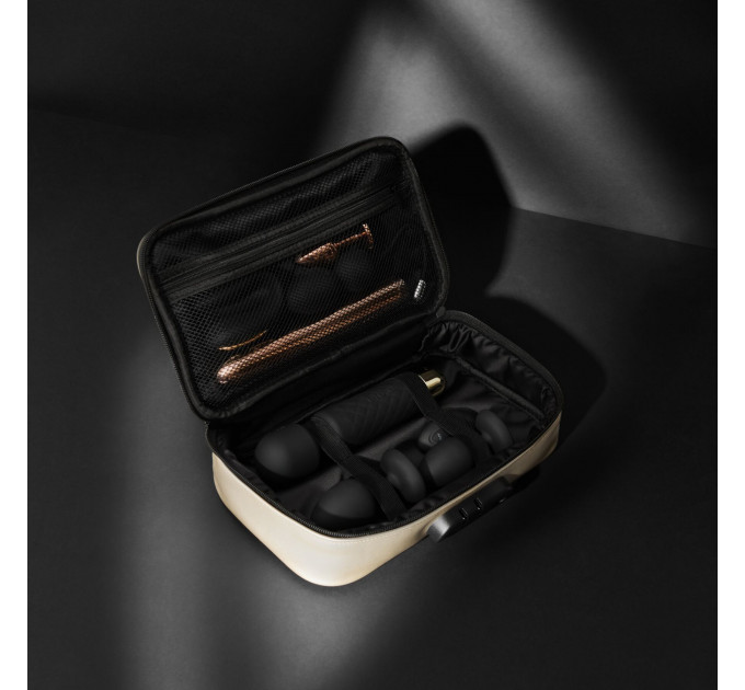 Кейс для іграшок Dorcel DISCREET BOX LUXURY GOLD, кодовий замок, 27×16×7,62 см