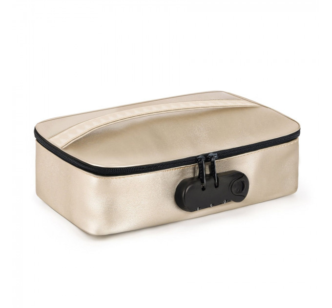 Кейс для іграшок Dorcel DISCREET BOX LUXURY GOLD, кодовий замок, 27×16×7,62 см