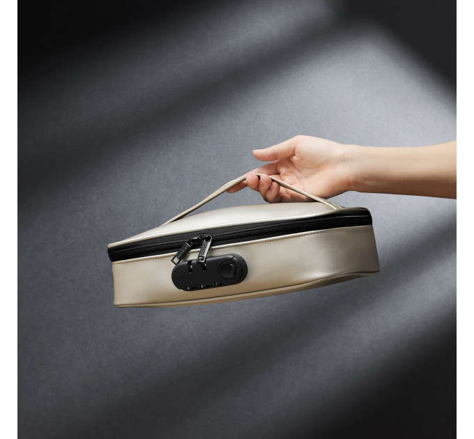 Кейс для іграшок Dorcel DISCREET BOX LUXURY GOLD, кодовий замок, 27×16×7,62 см