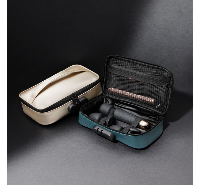 Кейс для іграшок Dorcel DISCREET BOX LUXURY GOLD, кодовий замок, 27×16×7,62 см