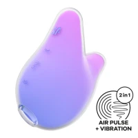 Вакуумний кліторальний стимулятор з вібрацією Satisfyer Mermaid Vibes Violet/Pink, 2 мотори — Просмотреть изображение 1