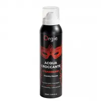 Масажна пінка Orgie – Acqua Croccante Strawberry (150 мл), ефект бульбашок, що лопаються — Переглянути зображення 1