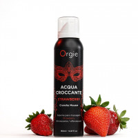 Массажная пенка Orgie – Acqua Croccante Strawberry (150 мл), эффект лопающихся пузырьков
