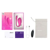 Смарт-віброяйце We-Vibe Jive 2 Electric Pink, пульт ДК, до 4 годин роботи — Переглянути зображення 20