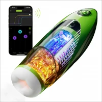 Смарт-мастурбатор BANANASOME ROCKET X7, вібрації, стискання, імітація фрикцій, підігрів — Переглянути зображення 3