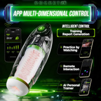 Смарт-мастурбатор BANANASOME ROCKET X7, вибрации, сжатие, имитация фрикций, подогрев — Просмотреть изображение 11