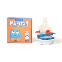 Насадка на член Recare Blue Monster Spike Condom (презерватив з вусиками та спіраллю шипів) — Переглянути зображення 1
