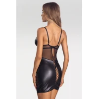 Сорочка Obsessive Dominna chemise &amp; thong S/M — Переглянути зображення 2