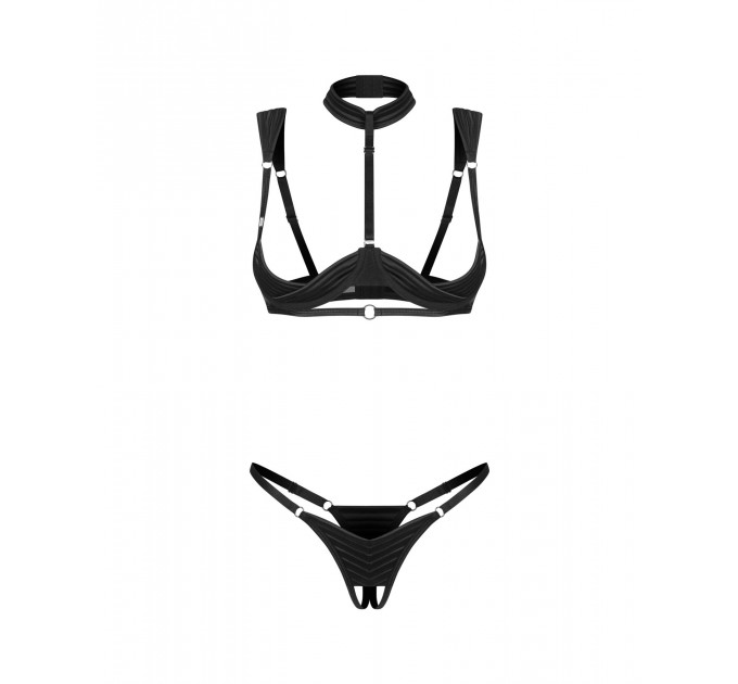 Комплект Obsessive Roccele 2-pcs crotchless set 2XL/3XL