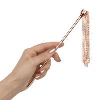 Лоскітка з металевим флогером Rosy Gold - Feather Tickler &amp; Whip — Переглянути зображення 6