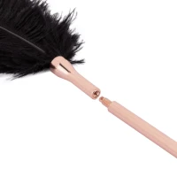 Лоскітка з металевим флогером Rosy Gold - Feather Tickler &amp; Whip — Переглянути зображення 5