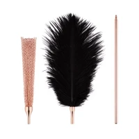 Лоскітка з металевим флогером Rosy Gold - Feather Tickler &amp; Whip — Переглянути зображення 3