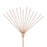 Лоскітка з металевим флогером Rosy Gold - Feather Tickler &amp; Whip — Переглянути зображення 7