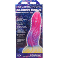 Фэнтезийный фаллоимитатор Doc Johnson Vac-U-Lock x Fantasy Fuckers Dragon's Tongue — Просмотреть изображение 7