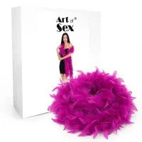 Боа з пір’я Art of Sex, довжина 2 метри, колір маджента — Переглянути зображення 2